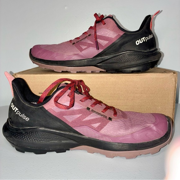 Salomon Out Pulse Gore-Tex Waterproof Hiking Shoes women’s size 10 - Picture 2 of 10
